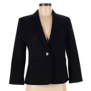 [NWT] Ann Taylor Cotton Blazer, Black, Size 8P